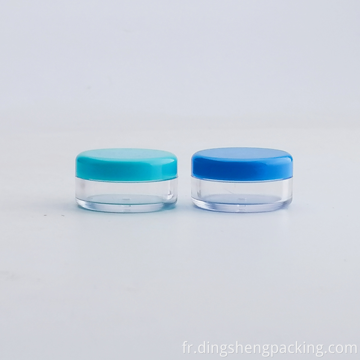 Empty PS Plastic Skin Care Round Cosmetic Jar